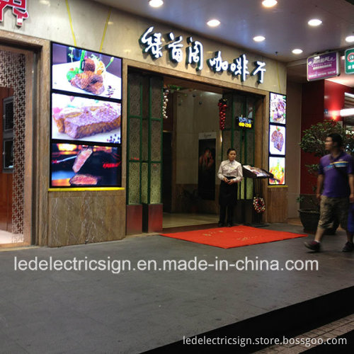 New Hot Sales Exterior Wall Mounted Shop Name Signs with Shop Front Sign Poster Frame LED Billboard